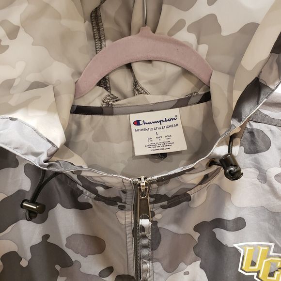 UCF Central Florida Golden Knights Champion Jacket Gray Camo Size Large - Picture 4 of 6